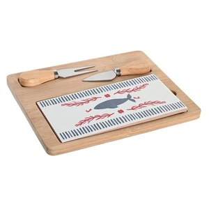 Set de Aperitivo DKD Home Decor 24,5 x 20 x 1,2 cm Rojo Azul Gres Mediterráne - Imagen 1 de 2