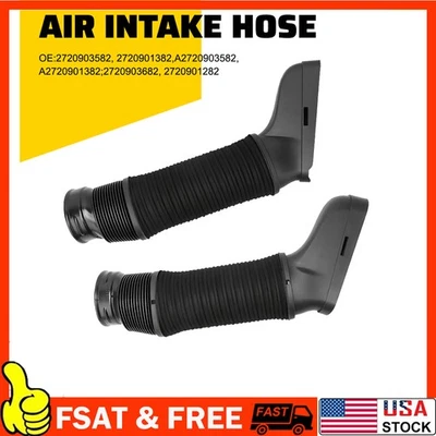 Пара воздухозаборников впускной воздуховод шланг для 2008-12 Mercedes-Benz C300 W204 W212 E350 A - Изображение 1 из 4