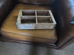 Vintage Wooden Soda Crate Fresh Up It Likes You With 7-Up Carriers 1948 - Picture 1 of 6