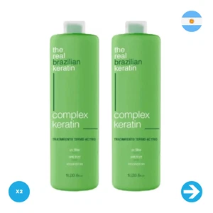 The Real Brazilian Keratin - Alisado Complex Hair 1L X2 Unid - Picture 1 of 1