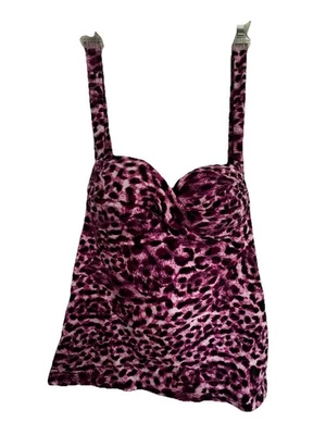 Sutiã Victoria's Secret Miraculous vintage 34C rosa leopardo pin-up retrô halter - Imagem 1 de 4