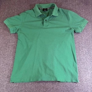 Hugo Boss Poloshirt Herren MEDIUM Grün Pullover Pima Baumwolle Modern Golf LESEN - Bild 1 von 6