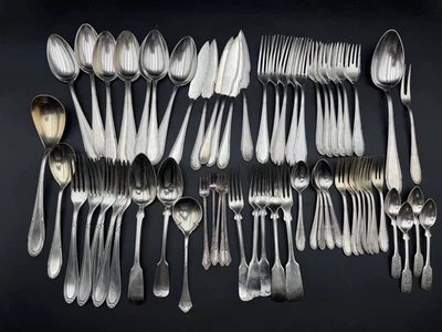LOTE DE 65 PIEZAS DE CUBIERTOS PLATEADOS ALEMANES VINTAGE Foto 1 de 4