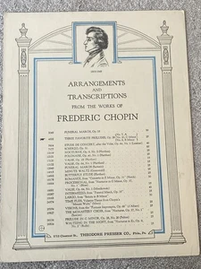 DREI LIEBLINGSVORSPIELE Op. 28 Noten KLAVIER SOLO von Frederic Chopin - Bild 1 von 3