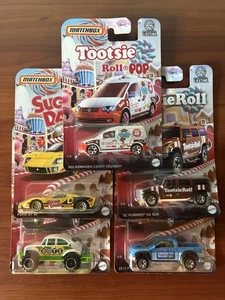 Matchbox Candy Series Mixed Lot Of 5 Beetle Caddy Hummer Ford GT Raptor NEW - Picture 1 of 7