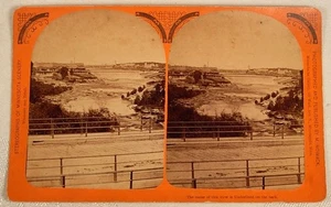 ST ANTHONY FALLS MINNEAPOLIS MINNESOTA STEREOVIEW M NOWACK 1878-1880 - Bild 1 von 2
