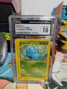 CGC 10 GEM MINT Bulbasaur 2002 Expedition 94/165 Pokemon Karte - Bild 1 von 1