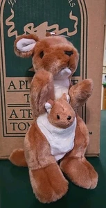 De colección Ty Beanie Buddy 12” Bolsa Canguro y Bebé Joey 2000 Grande Retirado con Etiquetas - Imagen 1 de 9