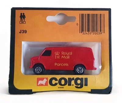 CORGI JUNIORS J39 CHEVROLET VAN  ROYAL MAIL PARCELS BLISTER PACK SEALED 53090.   - Image 1 of 4