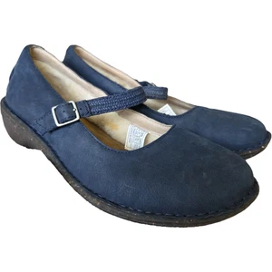 UGG Kandace marineblau Nubuk Mary Jayne adrette bequeme Landhausschuhe EUC 10  - Bild 1 von 12