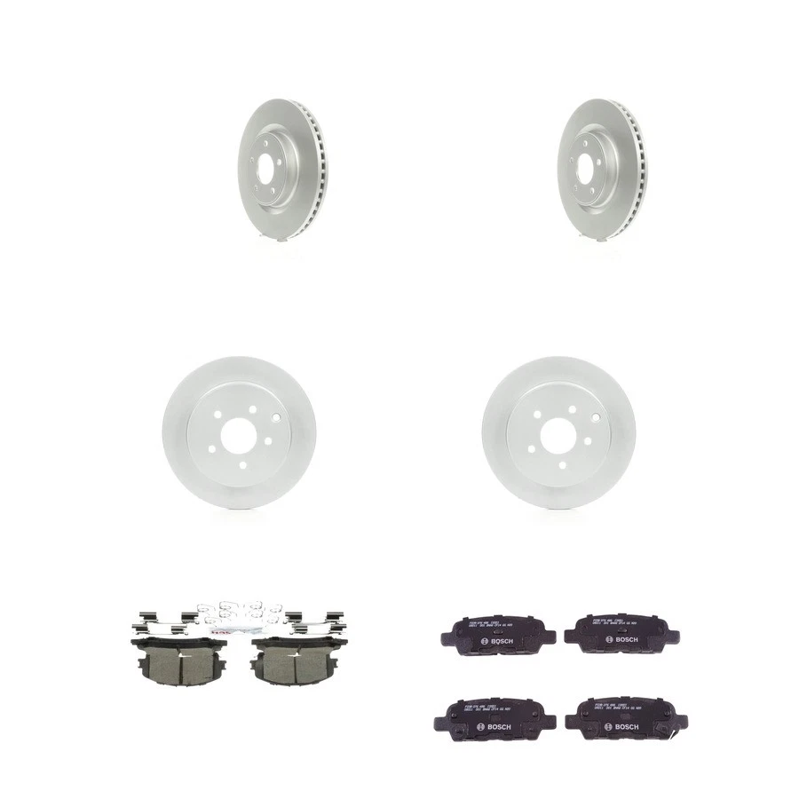 Kit de pastillas de freno y rotor de cerámica Bosch QuietCast para Infiniti Q60 Q50 2017-2020 Foto 1 de 4
