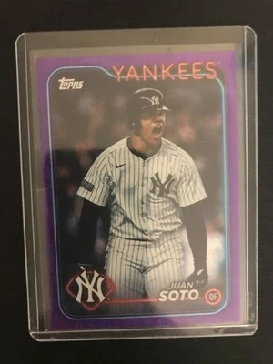 2024 RARE Topps Update Purple Foil #466/799 Juan Soto #US1 New York Yankees - Image 1 of 2