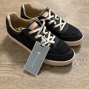 Neu mit Etikett Revitalign Belmont Damen-Tweed-Sneaker perlblau Größe 12B - Bild 1 von 5