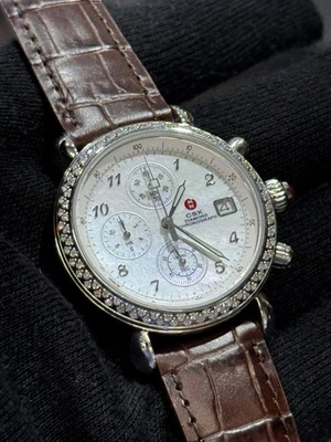 Michele CSX Diamond Chronograph AZ2487SS - ESFERA FREGONA - 41 mm - Bisel de diamante  Foto 1 de 4