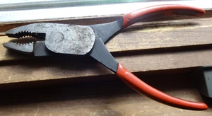 Snap On High Leverage Combination Pliers Orange Soft Grip HL138CP USA - Bild 1 von 2