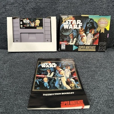 Super Star Wars (Super Nintendo SNES) Complete In Box- CIB-Tested- Nice - Image 1 of 4