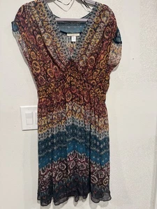 Vestido recto túnica estampado boho geométrico transparente Canyon River Blues para mujer 16 - Imagen 1 de 6