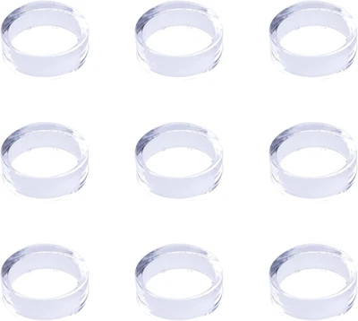 9 piezas soportes de exhibición redondos pequeños acrílicos transparentes para bolas y canicas (grandes) Foto 1 de 4
