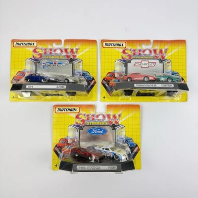 全新 3 x 1992 火柴盒 Show Stoppers XJ-6 XJ-220 Camero Iroc-Z 28 Corvette T-Bird — 第 1/4 张图片
