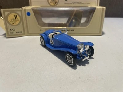 Matchbox Models Of Yesteryear Y-3 1934 Riley MPH - Blue - Straw Box - Image 1 of 4