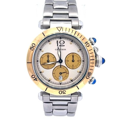 Cartier Pasha Chronograph 1032 Two Tone Men 38mm Quartz Watch - Image 1 of 4