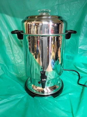 DeLonghi DCU61 Coffee Urn Pot Stainless Steel 20 - 60 Cups - Image 1 of 4