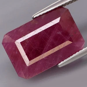 Gema preciosa natural de 16,86 quilates ENORME rojo púrpura rubí Winza, Tanzania - Imagen 1 de 4