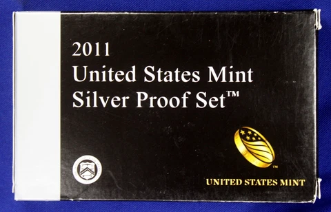 2011-s U.S. SILVER 14 coin  Proof Set. Original as made by U.S Cover