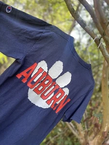 Camisa Auburn Tigers Talla Mediana M Azul Naranja Camiseta Vintage Ambiente Campeón NCAA Hombres - Imagen 1 de 6