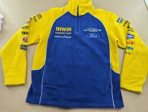 Irwin Racing Ford Mens Fleece Jacket Small V8 Supercars Australia Car 1/4 Zip - Picture 1 of 17