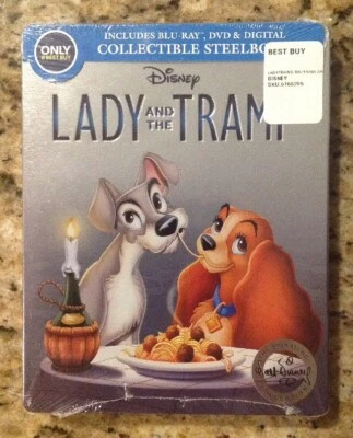 Lady and the Tramp (Blu-ray/DVD,Signature Collection SteelBook Only@Best Buy)NEW - Image 1 of 4