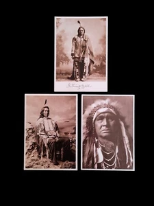 Indianer Häuptlinge Postkarten Lot Custer Scout Sitting Bull Red Cloud  - Bild 1 von 8