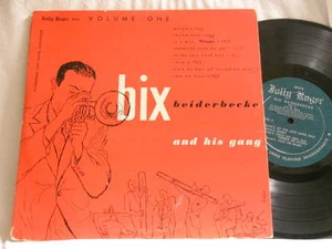 BIX BEIDERBECKE & His Gang Vol. 1 Adrian Rollini Bill Rank Jolly Roger 10" LP - Imagen 1 de 2