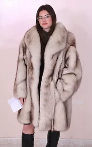 JACKET FOX FUR COAT FUCHS PELZMANTEL FOURRURE RENARD GIACCA PELLICCIA VOLPE 毛皮 - Picture 1 of 9