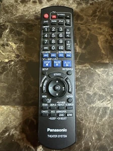 Sistema de cine en casa genuino Panasonic N2QAYB000214 control remoto, probado funciona - Imagen 1 de 5