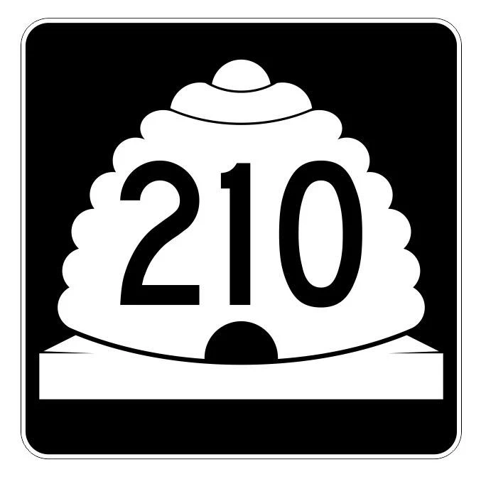WINTER PARK PRODUCTS Utah State Highway 210 Sticker Decal R5512 Highway Route Sign
