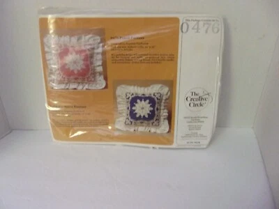 Creative Circle 476 Embroidery Blueberry Fantasy Snowflake Pillow Kit - Image 1 of 3