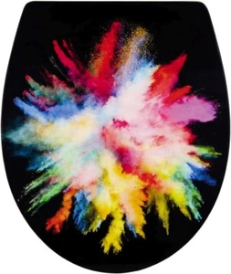 Duroplast Toilettensitz Farben Toilettendeckel WC Sitz Absenkautomatik Bad WC - Bild 1 von 5