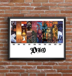 Dio  - Discography - Multi Album Art Poster Print - Great Gift - Picture 1 of 12