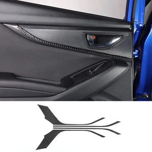 4PCS Carbon Fiber I Inner Door Handle Trim Panel Decor For Subaru WRX 2022-2023 - Bild 1 von 15