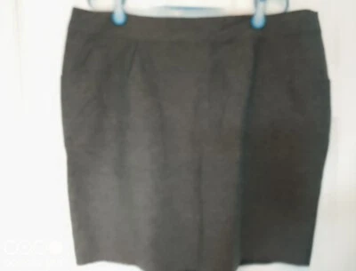 Monsoon blue pinstripe mini pencil skirt lining pockets size 22 bnwt formal - Image 1 of 4