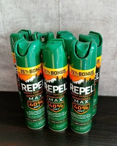 (7 Set) Repel Insect Repellent Sportsmen Max Formula 40% DEET Aerosol - Picture 1 of 2