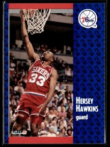 1991-92 Fleer Hersey Hawkins Philadelphia 76ers #154 - Picture 1 of 2