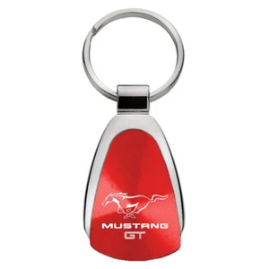 Ford Mustang GT Tear Drop Key Ring (Red) - Foto 1 di 3
