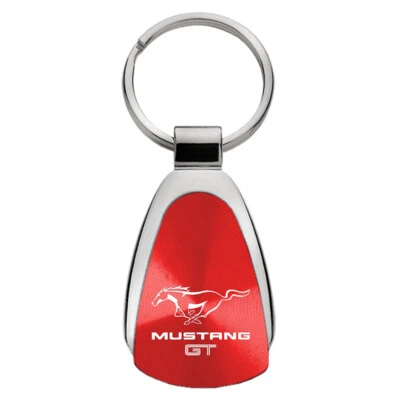 Ford Mustang GT Tear Drop Key Ring (Red) - Image 1 of 3