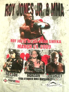Roy Jones Jr. vs Omar Sheika Boxing MMA Matches 2009 Tee Shirt Men 2XL Lashley - Picture 1 of 10