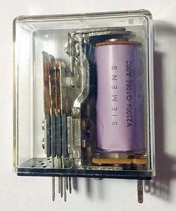 5pcs Siemens 6 - 220 V DC Relay Silver Contact DPDT V23006-G1086-A002 - Picture 1 of 10