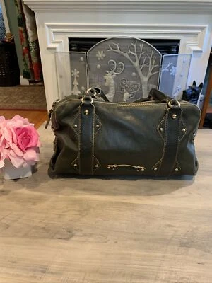 Cole Haan Olive Green Black Shoulder Straps, Leather Handbag - Image 1 of 4