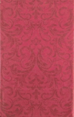 Two Tone Floral Swirl Damask Var Size Vinyl Flannel Backed Tablecloth by ELRENE - Image 1 of 4