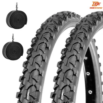 2 COPERTONI DEESTONE 26 X 1.90 + 2 CAMERE D'ARIA BICI 26" PER MTB MOUNTAIN BIKE
